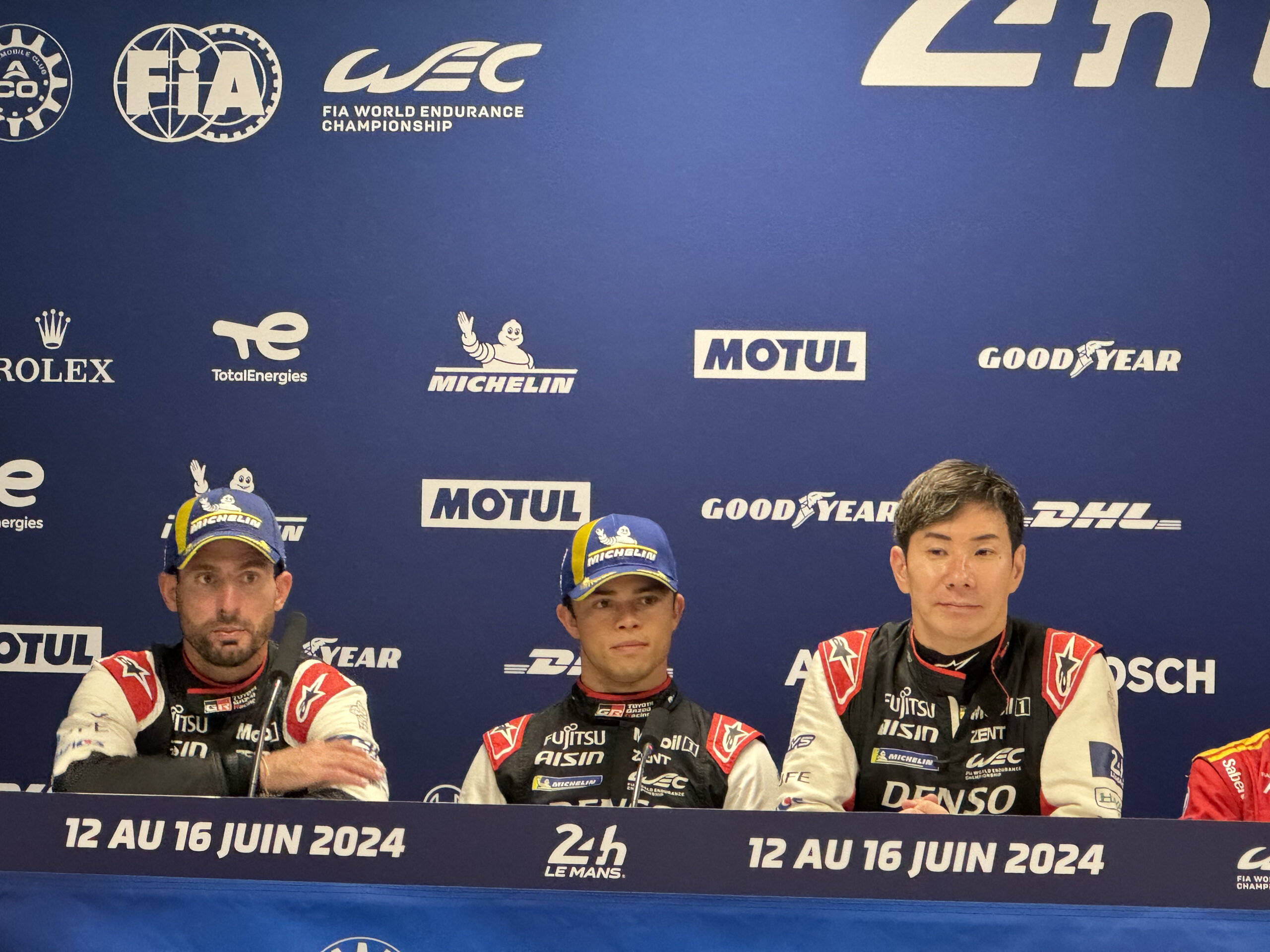 I piloti Toyota dopo la 24H di Le Mans