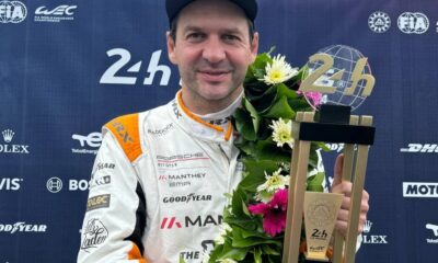 Richard Leitz vincitore della 24 Ore di Le Mans nella classe LMGT3 con Porsche Manthey EMA