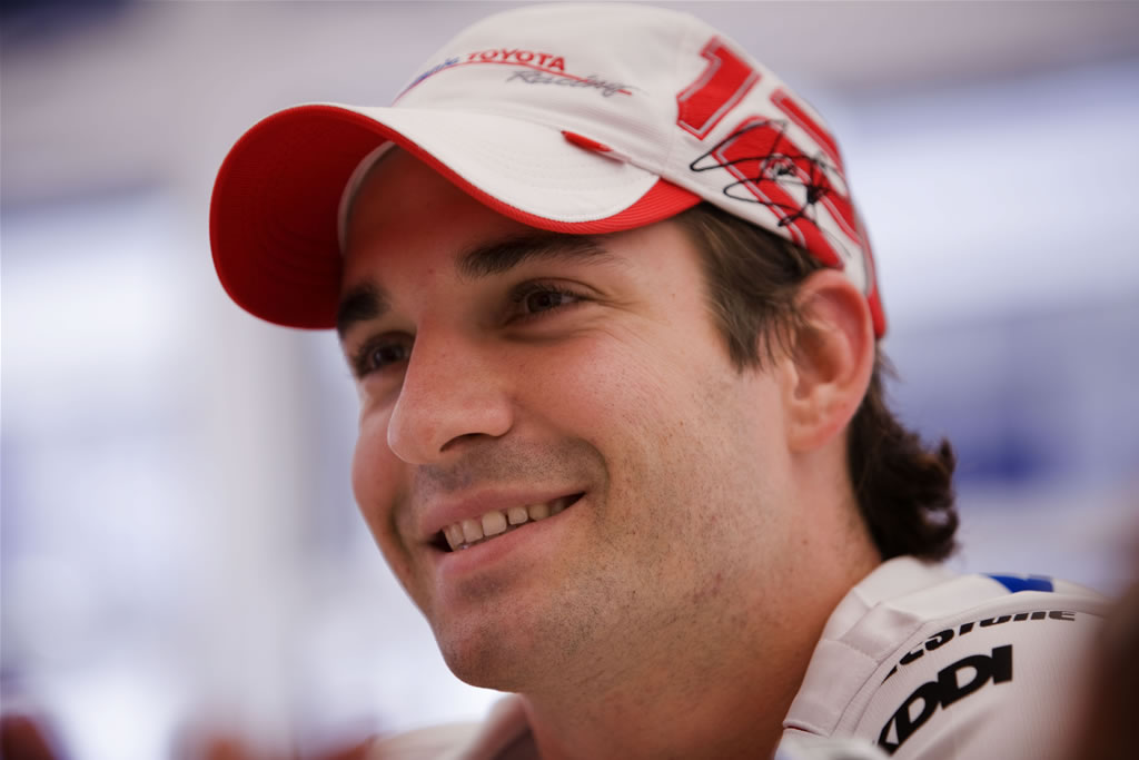 Timo Glock prima disputare il GP di Spagna di F1 2008 con Toyota