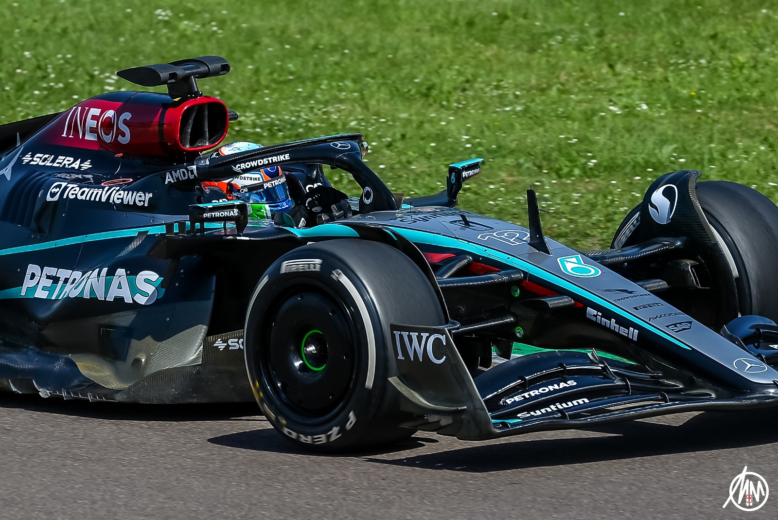 Kimi Antonelli durante i test di F1 a Imola con la Mercedes W13