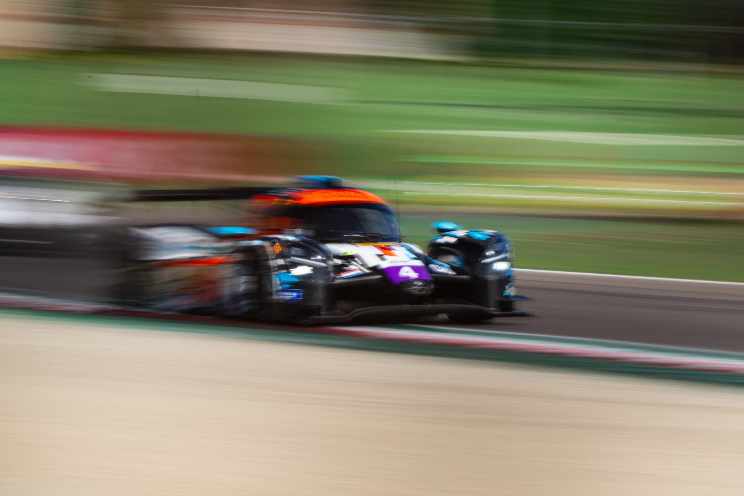 La Duqueine #4 di DKR Engineering che ha conquistato le qualifiche LMP3 della 4H Imola 2024 (© ELMS)