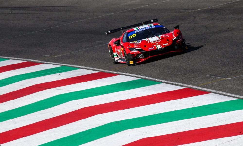 La Ferrari #50 di AF Corse, vittoria nel Campionato GT Italiano Endurance Mugello