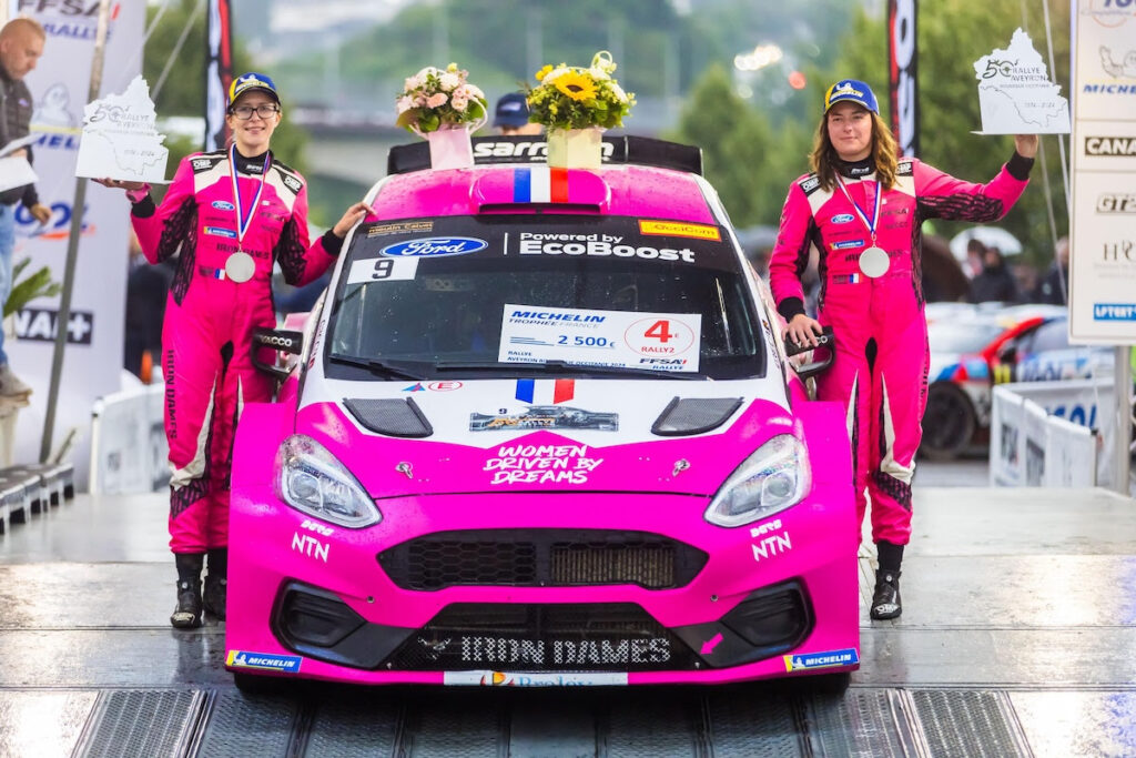 Le Iron Dames durante il Rallye Aveyron Rouergue-Occitanie