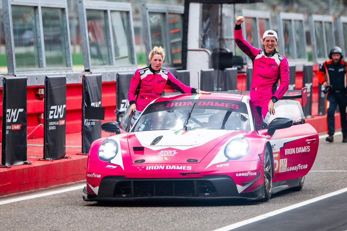 Le Iron Dames festeggiano la vittoria nella 4H di Imola dell'ELMS