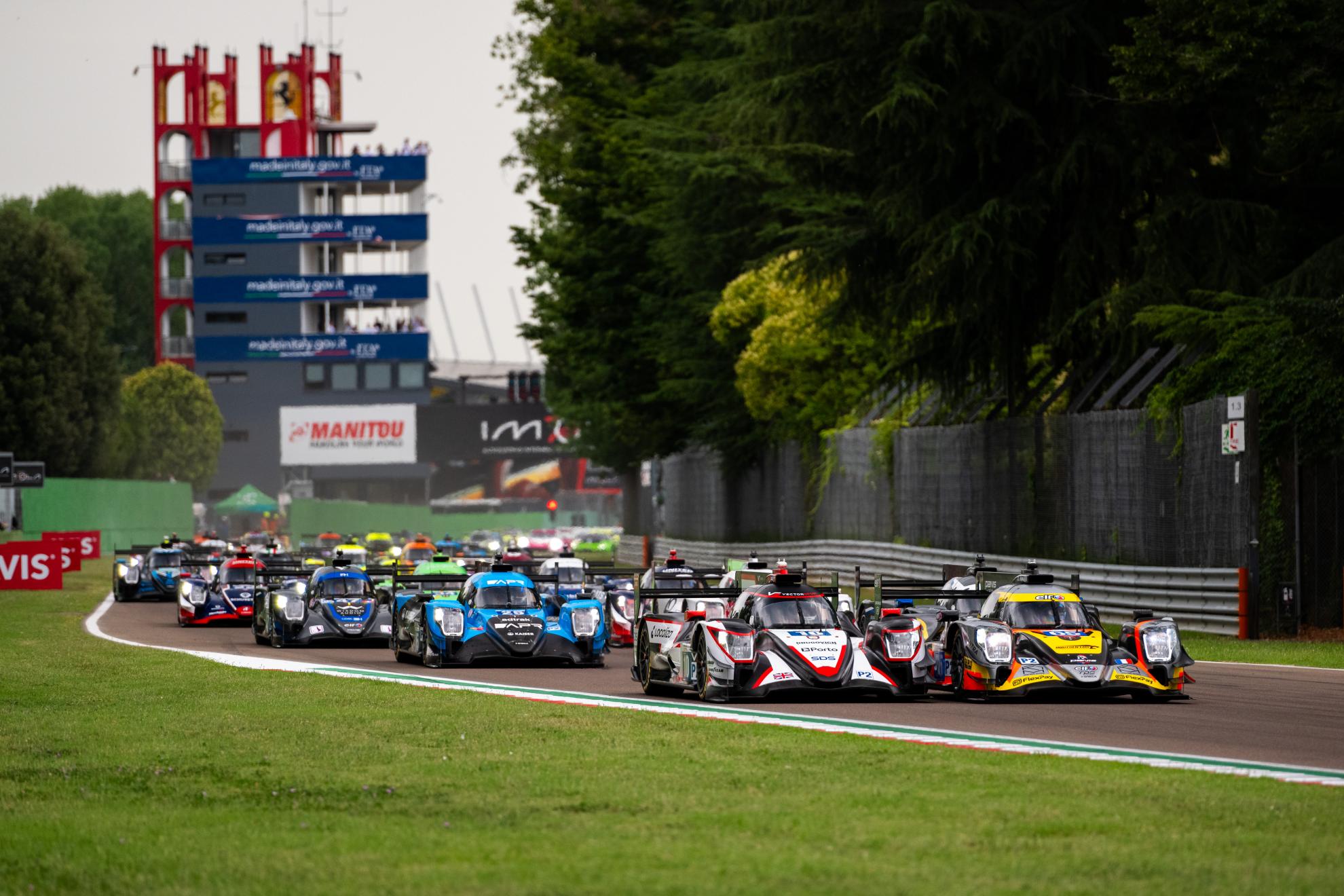 La partenza della ELMS 4H Imola LMP2 (© ELMS)