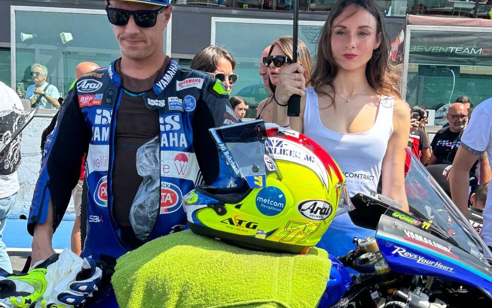 Dominique Aegerter in griglia a Misano per Gara 2 del Round 4 del CIV SBK