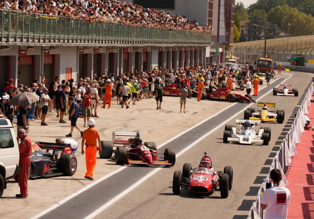 Un'immagine dell'edizione 2023 dell'Historic Minardi Day (© Autodromo Imola)