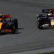 Lando Norris e Max Verstappen ingaggiati durante la gara di Zandvoort