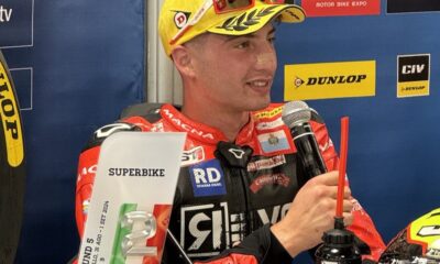 Luca Bernardi, secondo classificato in Gara 1 del CIV SBK Round 5