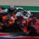 La lotta in pista a Misano