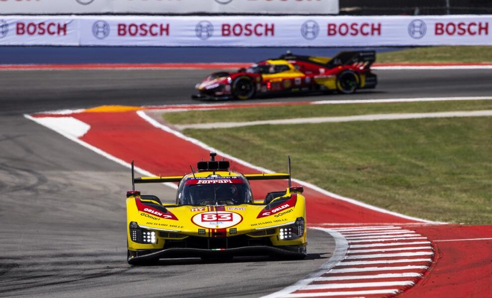 WEC 6 Ore Austin 2024 Hypercar, vince la #83 Ferrari AF Corse (© WEC)