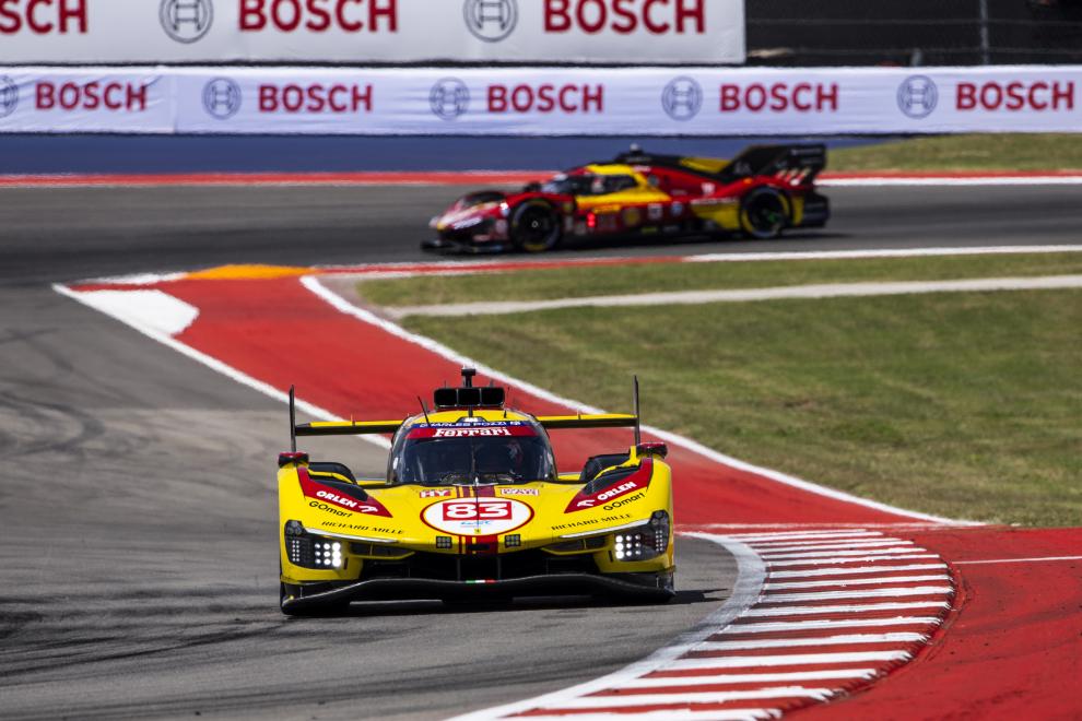 WEC 6 Ore Austin 2024 Hypercar, vince la #83 Ferrari AF Corse (© WEC)