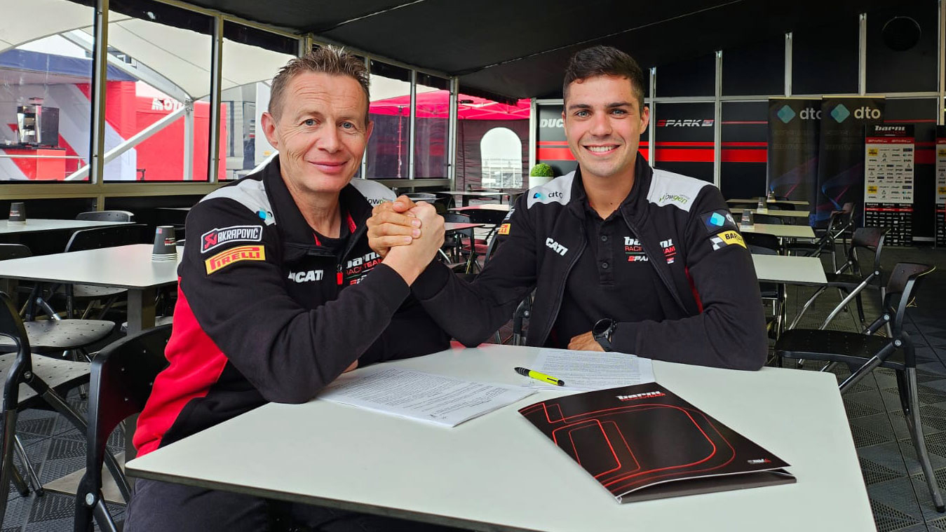 Yari Montella con la seconda Ducati di Barni Racing in WSBK 2025