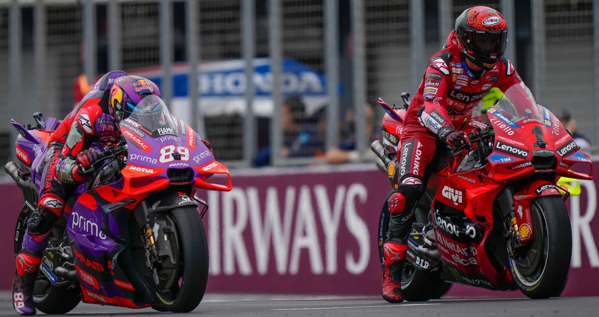 Bagnaia e Martin fianco a fianco a Phillip Island