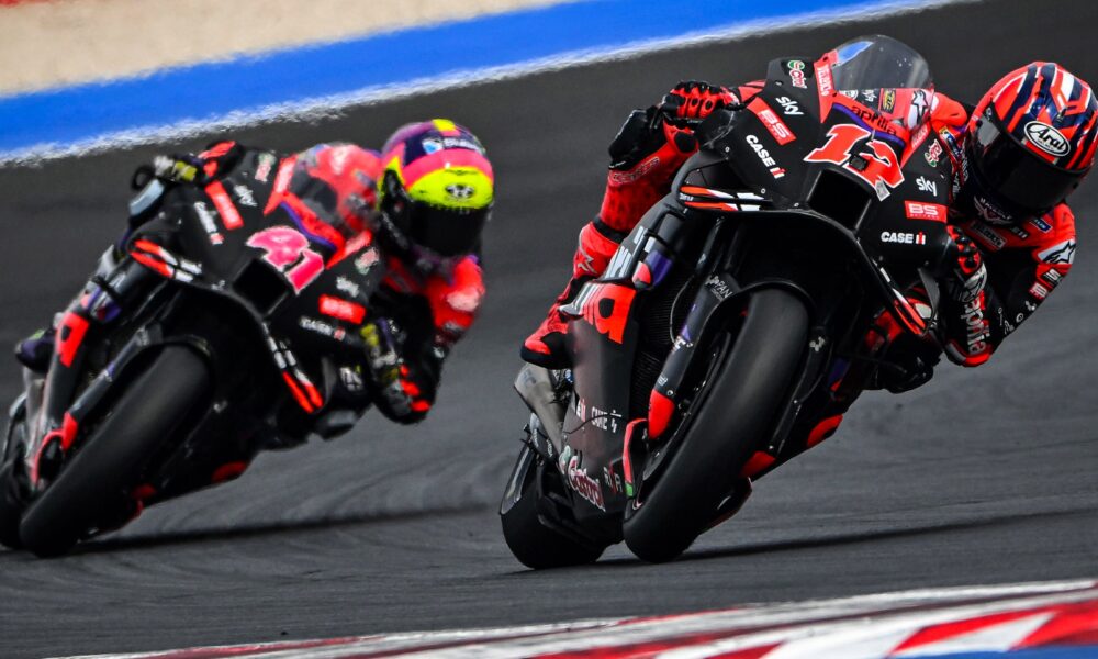 Le Aprilia di Vinales e Espargaro in azione