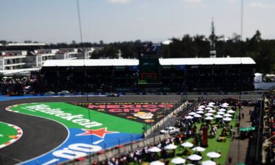 La sezione dello stadio nell'Autodromo Hermanos Rodriguez, teatro del GP Messico (© Red Bull Content Pool)