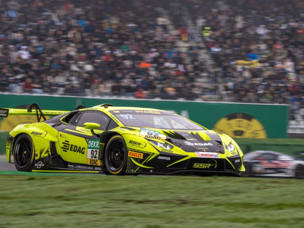 Bortolotti in gara a Hockenheim (© Lamborghini)