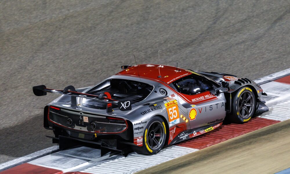 La #55 Ferrari Vista AF Corse vincitrice della 8 Ore Bahrain 2024 LMGT3 (© x.com Ferrari Races)