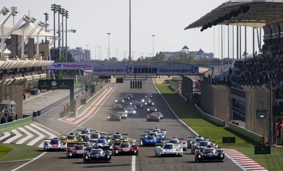 La partenza della 8 Ore Bahrain 2024 (© WEC)