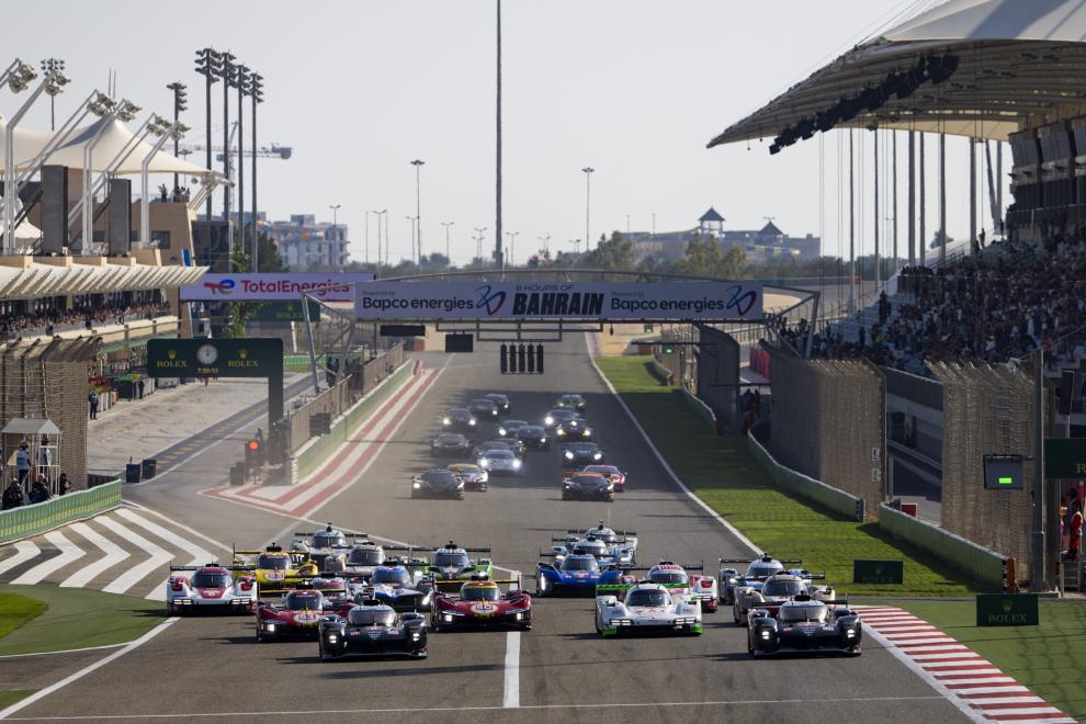 La partenza della 8 Ore Bahrain 2024 (© WEC)