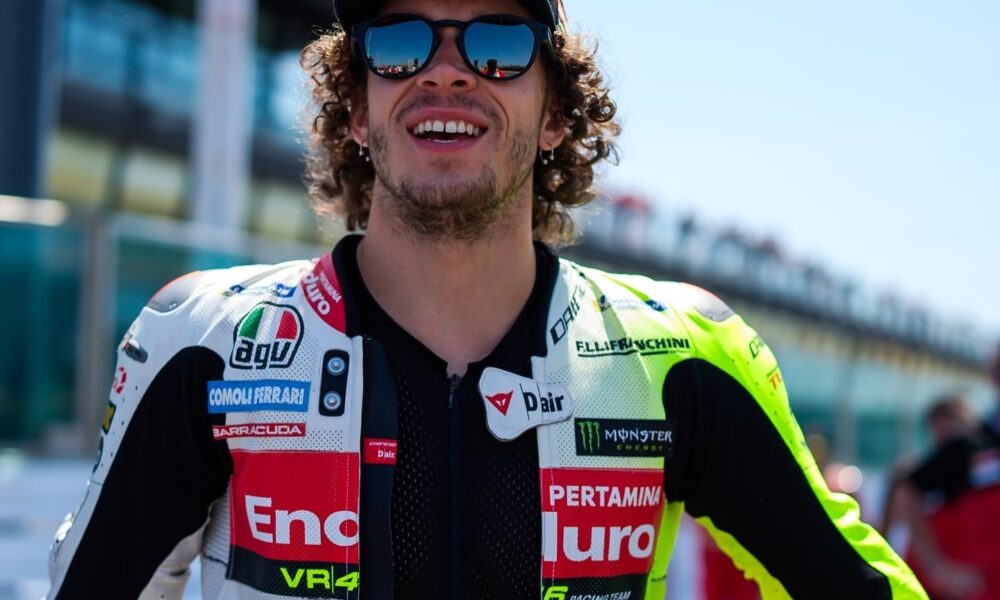 Marco Bezzecchi durante la stagione 2024 della MotoGP