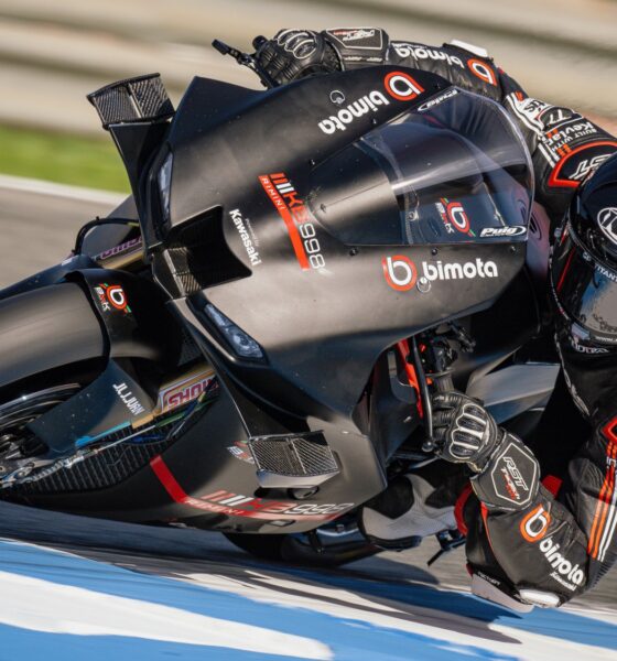 Alex Lowes nei test di Jerez sulla Bimota (© WorldSBK)