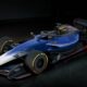 Un rendering di una F1 brandizzata Cadillac. Il marchio statunitense entra in F1 dal 2026 (© General Motors)