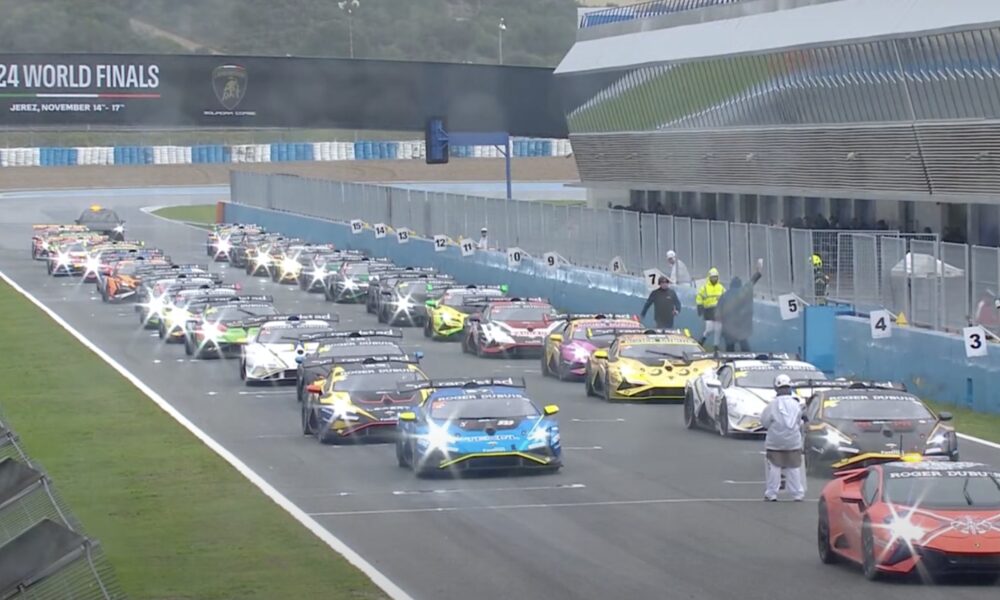 Lamborghini Super Trofeo Europa, la partenza di gara 1 a Jerez (© Lamborghini)