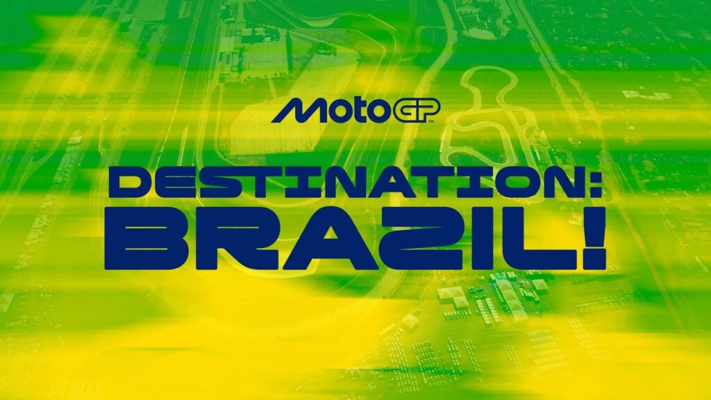 L'immagine che annuncia il ritorno della MotoGP in Brasile a Goiania nel 2026 (© MotoGP)