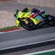 Franco Morbidelli durante i primi test MotoGP a Barcellona con VR46