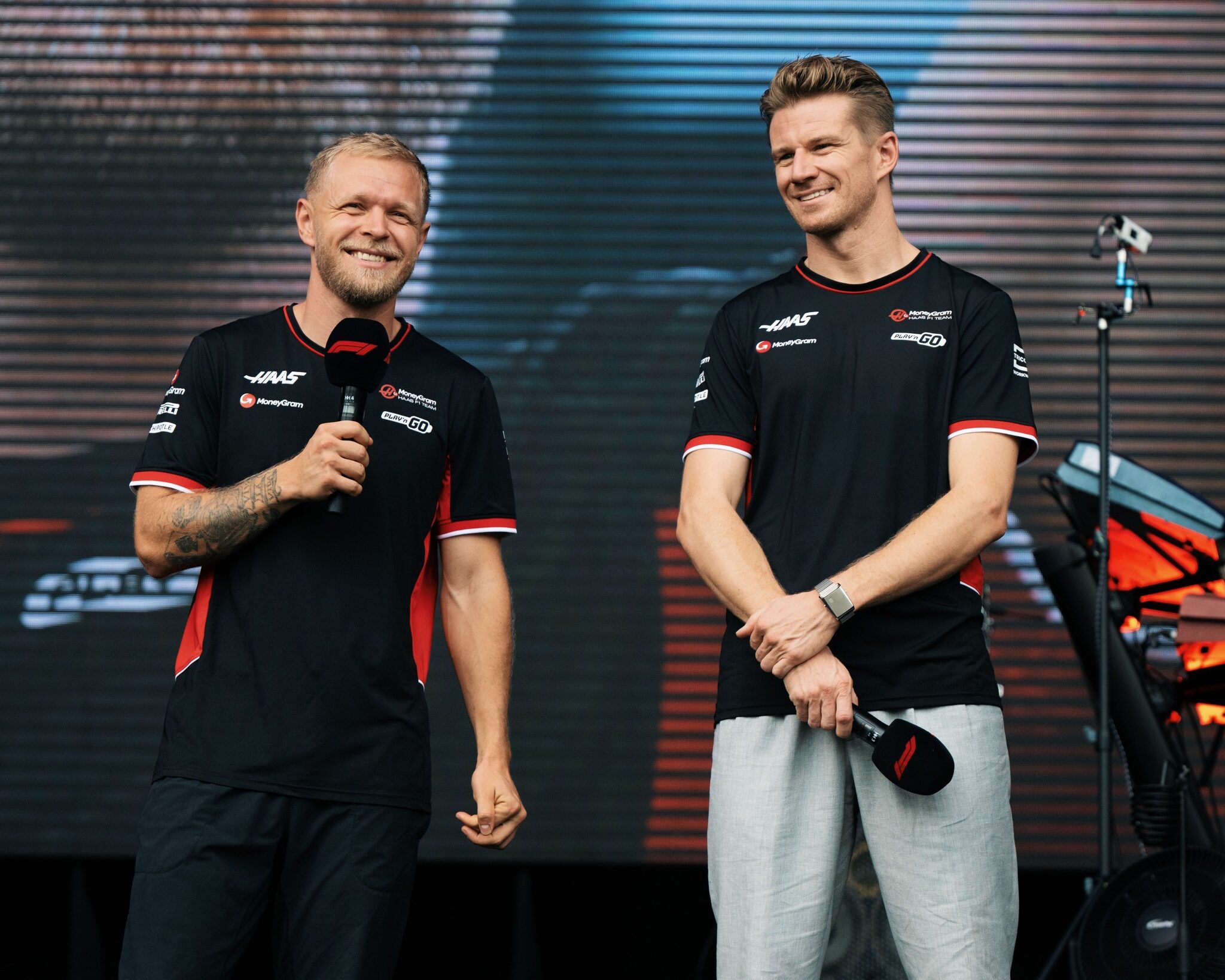 Kevin Magnussen e Nico Hulkenberg in Messico durante il GP 2024