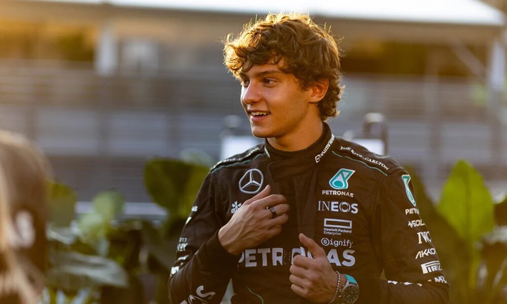 Andrea Kimi Antonelli sarà tra i protagonisti dei test post-stagionali 2024 (© Mercedes AMG F1)