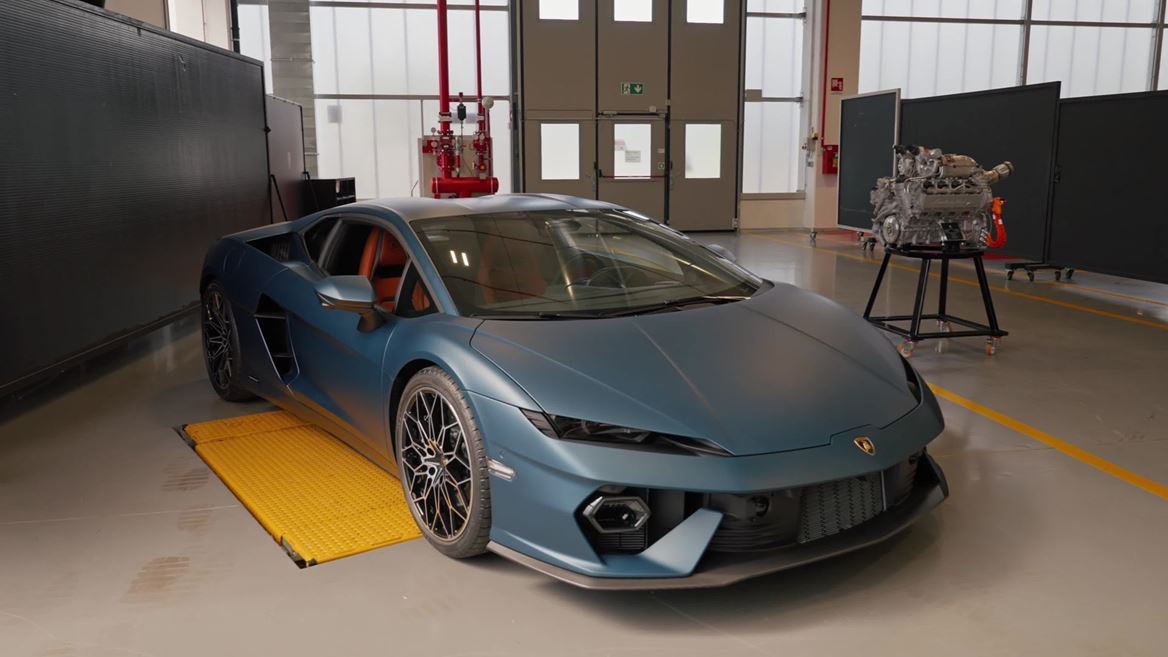 La Lamborghini Temerario con il suo V8 biturbo ibrido (© Lamborghini)