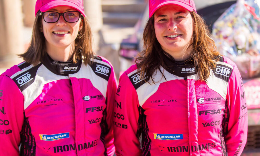 Sarah Rumeau e Julie Ambard con i colori di Iron Dames nel 2024