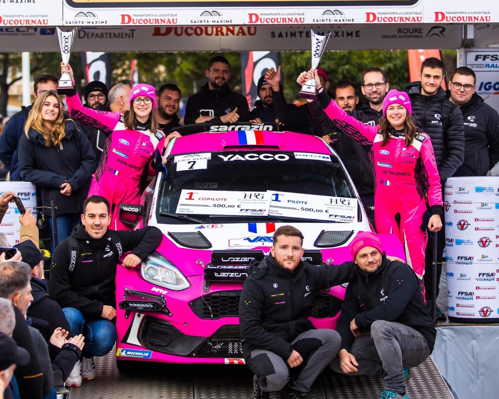 Tutta la squadra Iron Dames al rally Du Var 2024