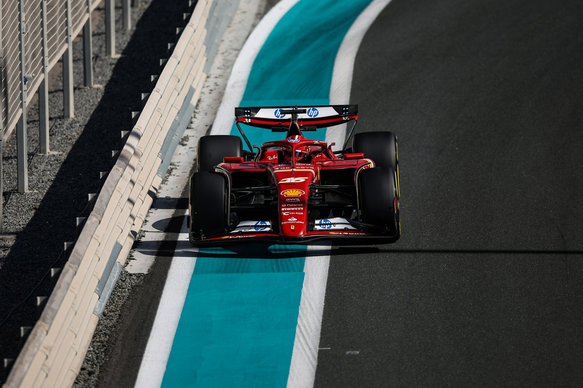 Charles Leclerc ha chiuso in prima posizione la seconda sessione dei test post-stagionali 2024 (© x.com Scuderia Ferrari)