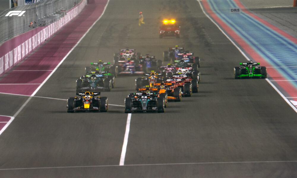 La partenza del GP del Qatar 2024 (© x.com F1)