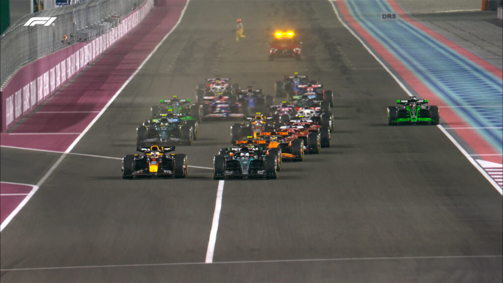 La partenza del GP del Qatar 2024 (© x.com F1)