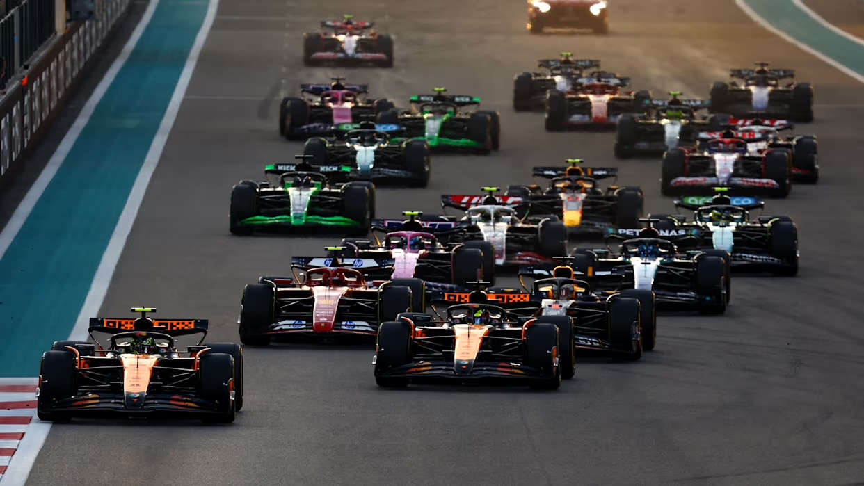 La partenza del GP di Abu Dhabi 2024 (© F1)