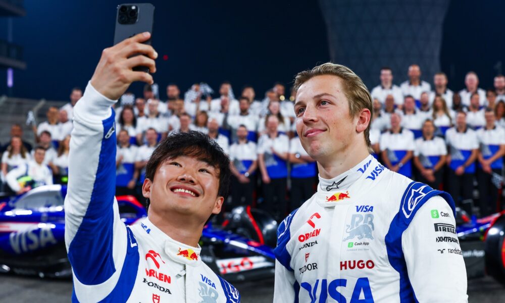 Yuki Tsunoda e Liam Lawson, escluso dalla entry list 2025 (© Red Bull Content Pool)