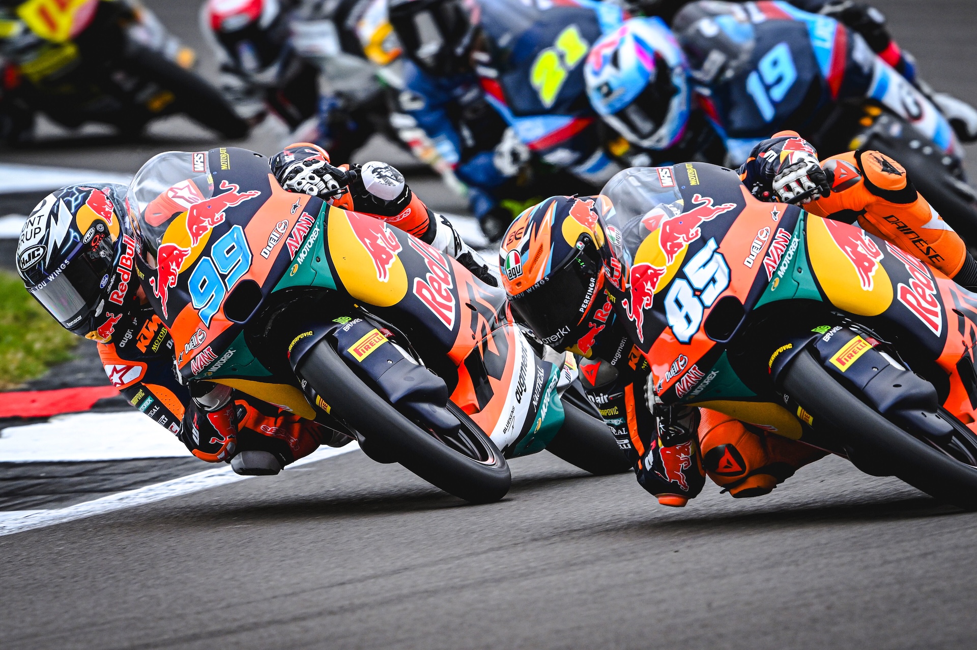 Due KTM impegnate nel mondiale Moto3 (© Red Bull Content Pool)