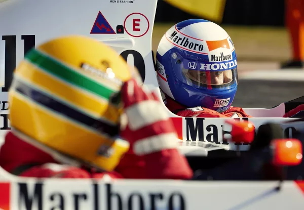 Senna e Prost nella serie Senna (© Netflix)