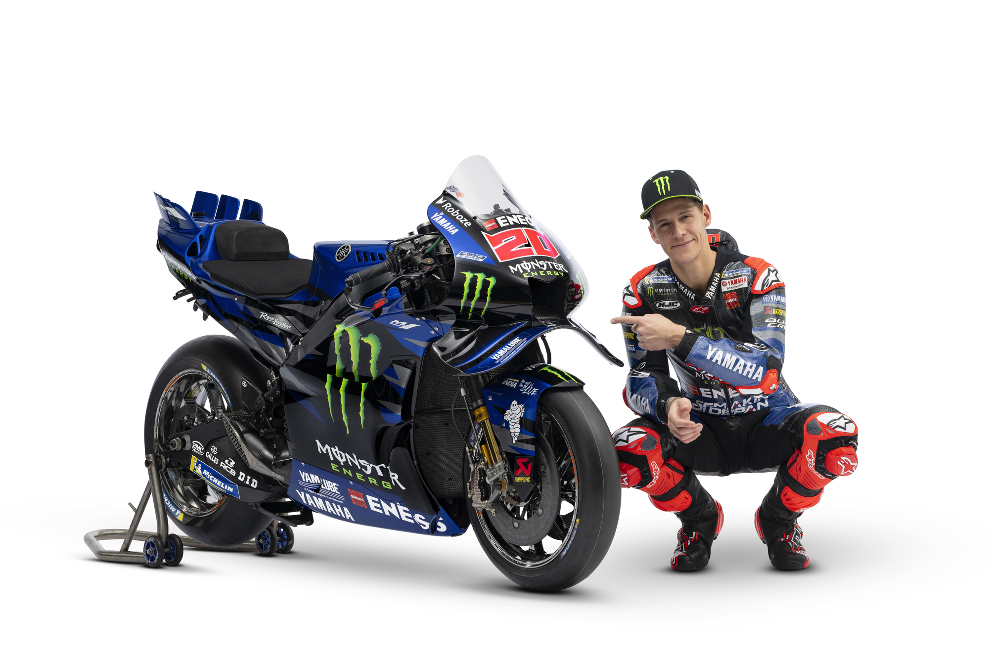 Quartararo e la nuova M1 2025 (© Yamaha MotoGP)