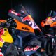 I cupolini delle KTM Tech3 2025 di Bastianini e Vinales (© KTM Tech3)