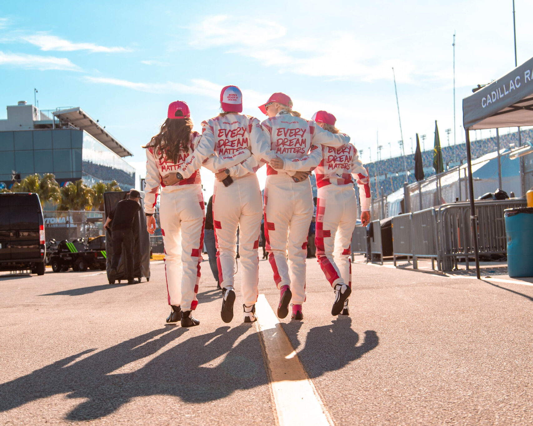 Karen Gaillard, Sarah Bovy, Michelle Gatting e Rahel Frey alla 24 Ore di Daytona (© Iron Dames)