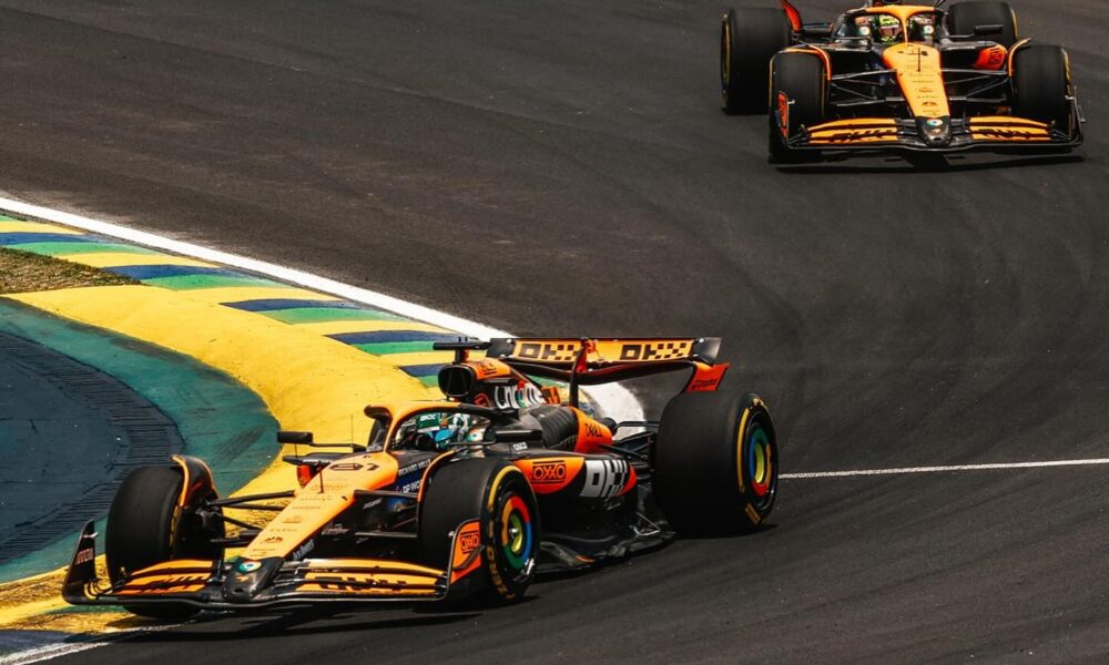 Le due MCL38 in azione ad Interlagos