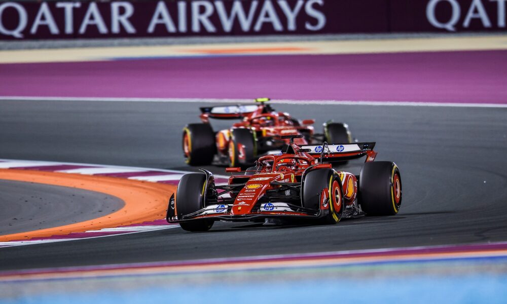 Le due SF-24 di Leclerc e Sainz insieme in Qatar