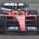 Lewis Hamilton in pista a Fiorano con la Ferrari