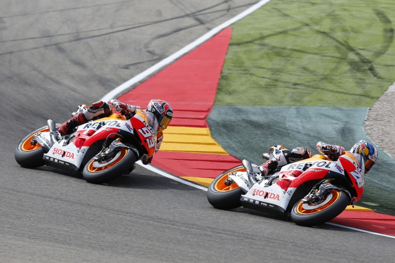 Marquez e Pedrosa in pista insieme ai tempi della Honda