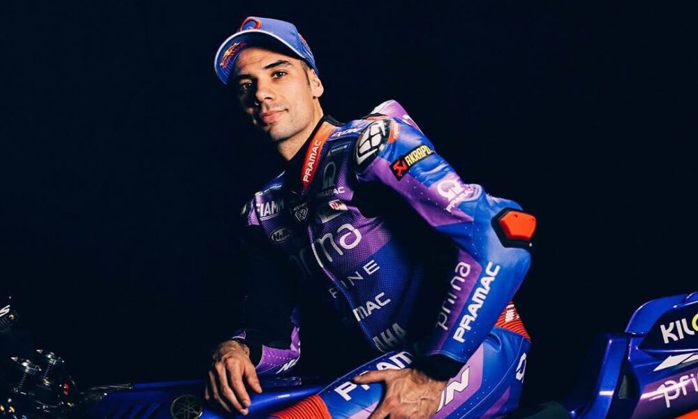 Miguel Oliveira in sella alla sua nuova moto